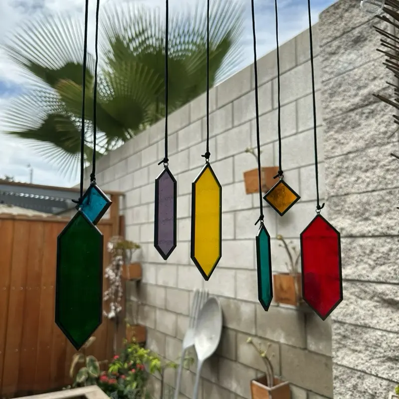 7-Piece Stained Glass Sun Catcher Set