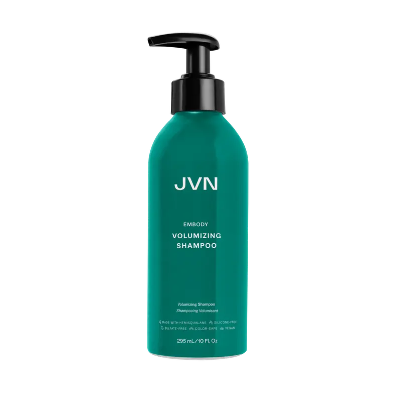 JVN Embody Volumizing Shampoo, 10 Fl Oz, Color Safe Clarifying Shampoo for Build up, Adds Fullness, Moisture and Restores Shine, Hair Care for Women and Men, Non-Toxic, Silicone and Sulfate Free