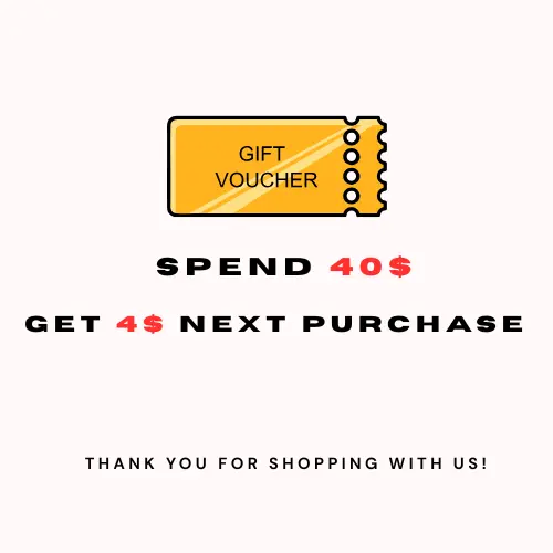 Spend 40$, Get 4$ Off For Your Next Purchase
