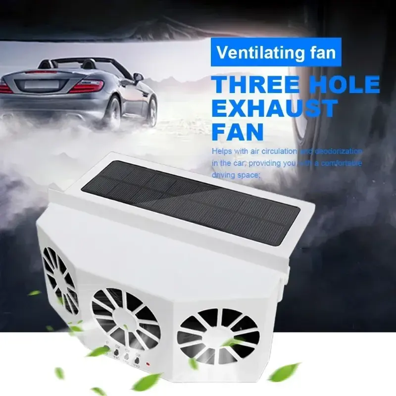 Car Fan Car Exhaust Fan 3-Head Cooling Fan USB Powered Car Air Purifier Radiator Fan ow Vent Cool Ventilation Interior Accessories bathroom  hoider Breathable Anti-Slip Leather Steering Wheel Cover aroma  decarro vinyl  air  freshner cover accessory ahner