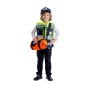 EMT Costume For Kids | Complete Role Play Costume Dress Set Includes Vest, Cap & First Responder Bag – Pretend Play, Imaginative Play & Cosplay Outfit