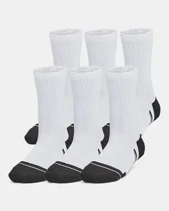 Under Armour Performance Tech Kids' 6-Pack Crew Socks