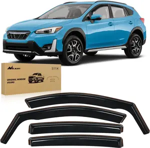 Nilight 4-Piece Aerodynamic In-Channel Vehicle Rain Guards Cover, All-Weather Vent Window Deflectors, Car Exterior Accessories for Crosstrek 2018-2023 & Impreza Hatchback 2017-2023, Car Accessories