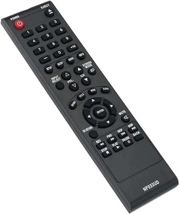 New NF033UD Replaced Remote Applicable for Sylvania Emerson TV DVD Player LD190SS1 LD190SS2 LD195SSX LD320SS1 LD320SS2 LD320SSX LD370SSX LD190EM1 LD190EM2 LD260EM2 LD320EM2