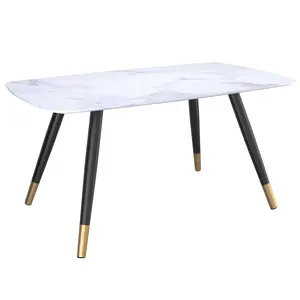 EMERY Rectangular Dining Table White