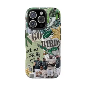 Bird Gang Football Tough Phone Case Featuring Eagle Design, Ph1ladel.phia Football Fan Gifts, Suitable for iPhone 17/16/15/14/13/12/11 Pro Max/Plus and  Samsung Galaxy S23FE/22/23/24/25