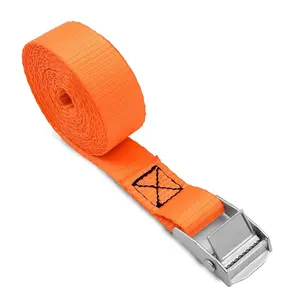Heavy Duty Ratchet Tie Down Straps 2500kg Breaking Strength, Secure Locking Cargo Straps with Buckle, Durable Tie Downs, Universal Tie Down Rope for Camping Bike Cargo, UV-Resistant Wear-Resistant Heavy Duty Nylon Tensioning Belt for Truck Trailer Moving