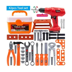 Pretend Play Tool Box Toy for Enhance Hands-on Ability, Simulated Tool Kit Toy for Teenagers and Adults