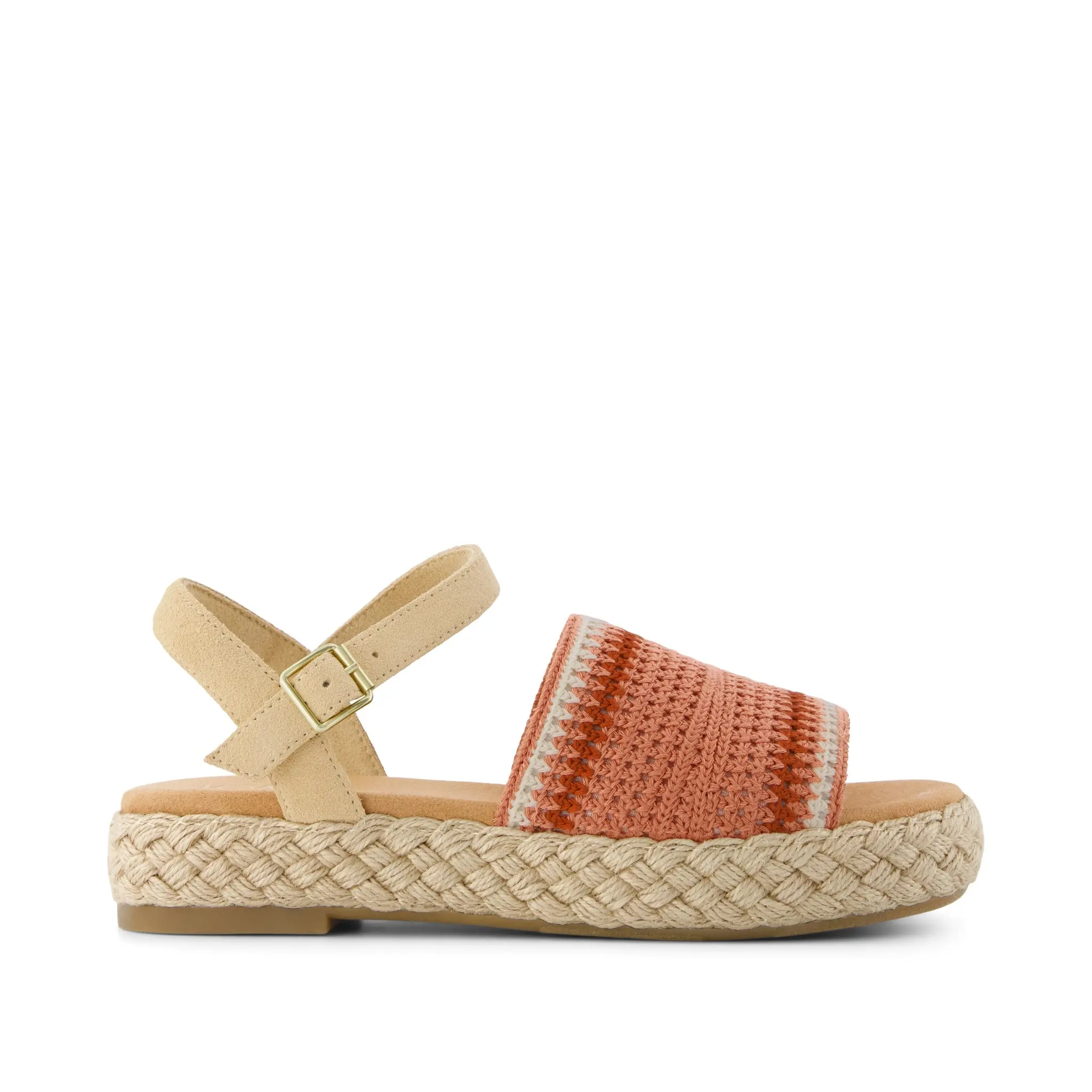 Womens Abby Flatform Espadrille Sandal Bloom Crochet Womens Abby Flatform Espadrille Sandal Bloom Crochet
