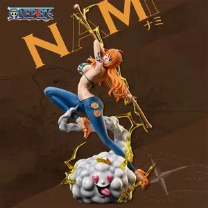 29cm/11.4-inch One Piece anime character Nami Spice Girl outfit PVC Action Figure Figurine Model Collection Decoration Toys Gift