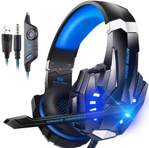 Kotion Each G9000 Game Headset Surround Stereo with Noise Cancelling Mic LED Lights for PS PC 3DS PSP Laptop Tablet iPad Mobile Phone