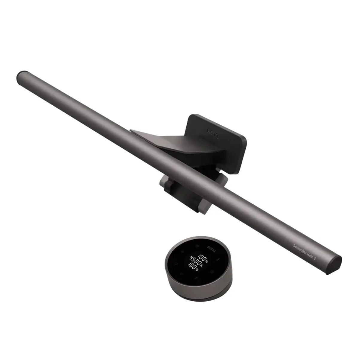 BenQ ScreenBar Halo 2 Monitor Light Bar with Wireless Controller, Dark Gray