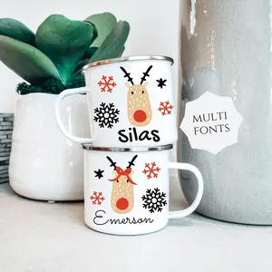 Kids hot Cocoa Christmas Mug, Childrens Hot Chocolate Cup Personalized, Kids mugs, Kids cups, Christmas eve gifts, boy and girl cups