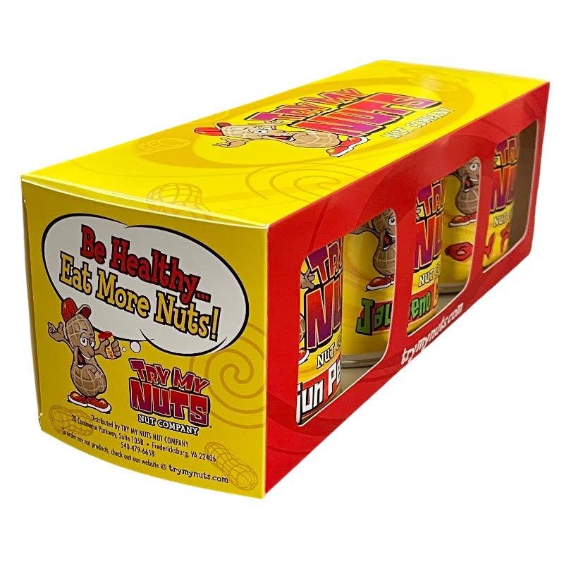 Try My Nuts Spicy Nuts 3 Pack Gift Box - The Perfect Gift for the Pepper-heads in your life! Snack Protein Peanut snack nut Corn Salt