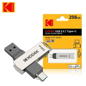 KODAK USB Flash Drive, Pendrive, USB 3.2 Type-C Dual Connector Flash Drive, Portable Data Storage Flash Drive for Laptop, PC, MAC, Android, Car