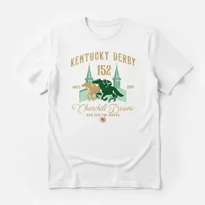 Vintage Horse Racing Graphic Tee - Retro Kentucky Equestrian T-Shirt - Premium Cotton Southern Derby Style Shirt