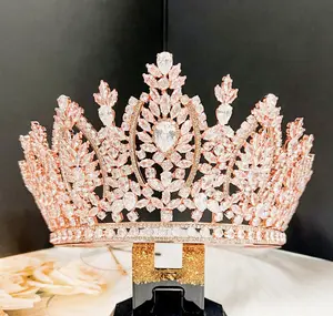 Rose Gold Tone Zirconia Crystal Crown