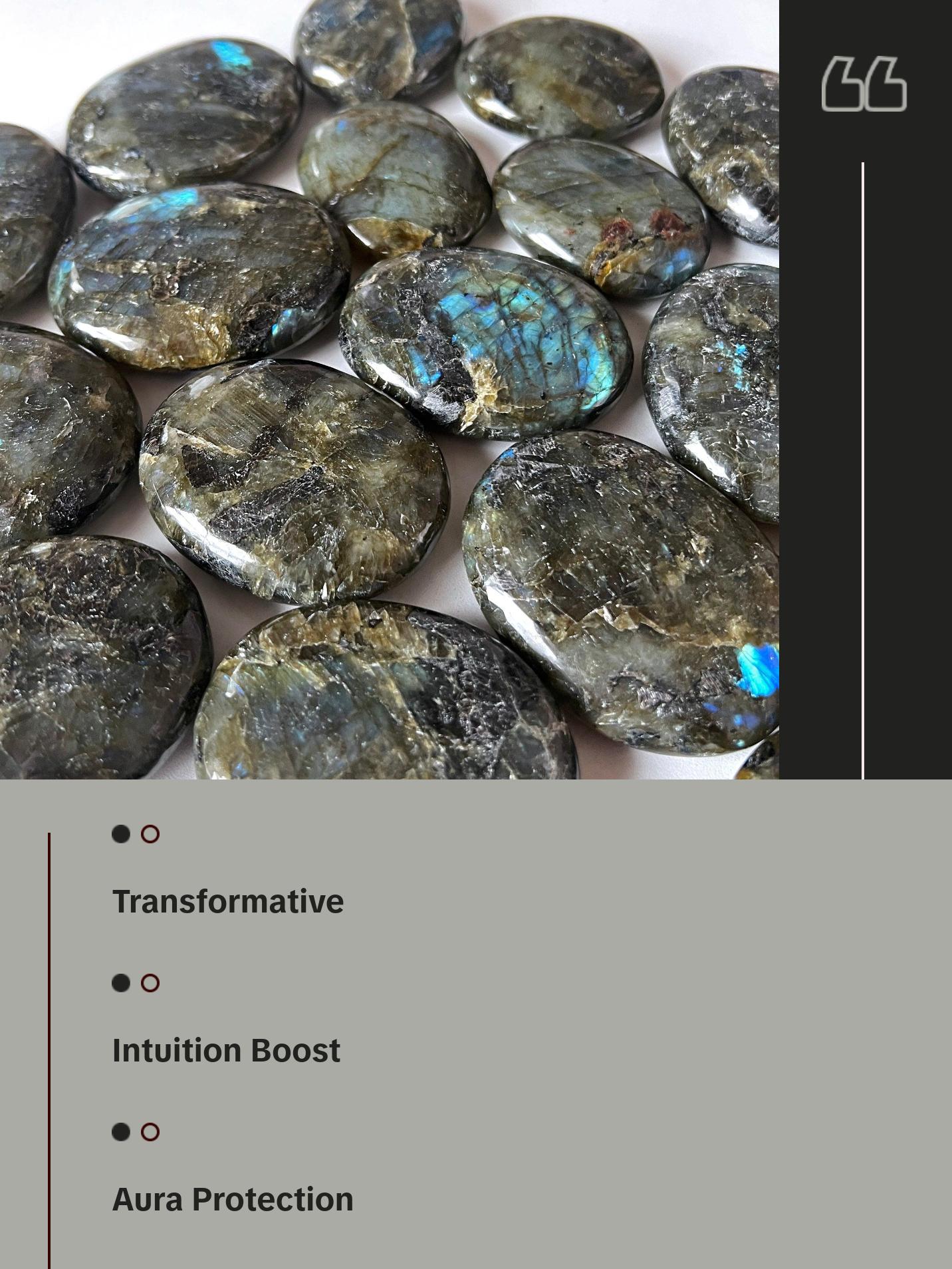 Labradorite Palm Stone