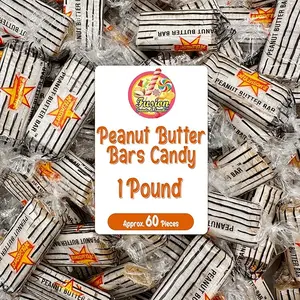 Peanut Butter Candy Bars |   1 Pound Bag  Approx. 60 Count |   Individually Wrapped