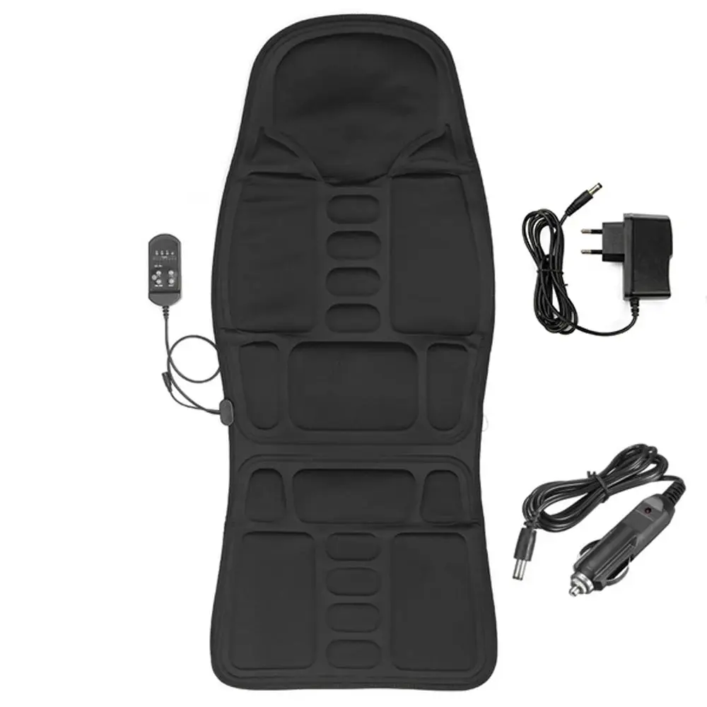 Car Electric Massage Chair Pad – Heating & Vibrating Back Massager Cushion for Home & Office