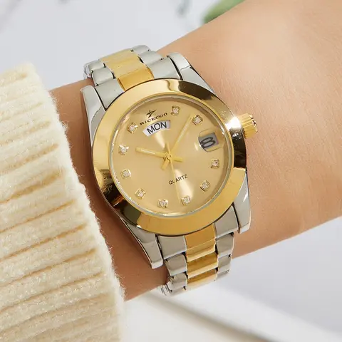 Ladies' Elegant and Fashionable Round Dial Analogue Quartz Watch, Classic Quartz Watch, Fashion Watches, Trendy Jewelry Accessory, Suitable As Birthday Gift, Graduation Season Gift, with Box
