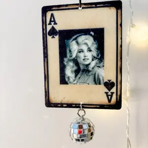 Unscented Air Freshener Playing Card Ace Western Cowgirl Cowboy Cute Car Accessories Rearview Mirror Girly Things Turquoise Stones Fringe