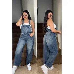 Everyday Barrel Denim Jumpsuit Overalls