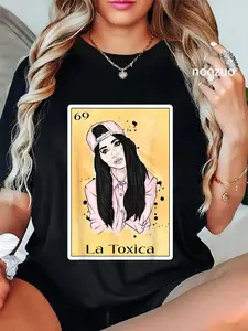 100% Cotton Funny Cool Spanish-Mexican Bingo Gift for Toxica - La Toxica T-Shirt