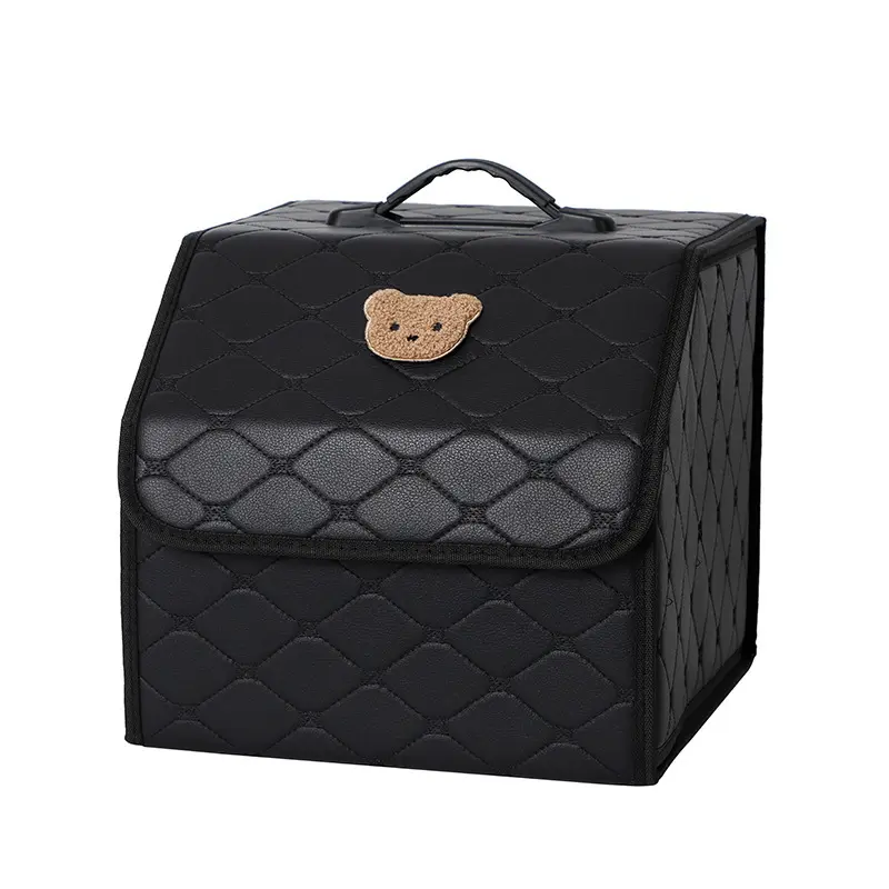 Small Bear Folding Storage Box Black
