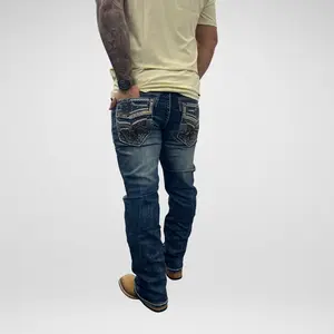 Men's Rock in L.A. Slim Straight Boot Denim (R-374)