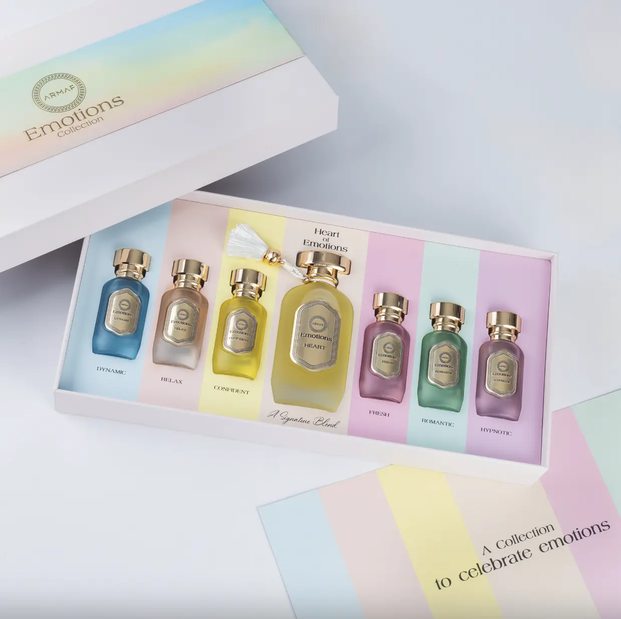 Armaf Emotions Heart Eau de Parfum Unisex Gift Set - 7 Fragrances Blend of Emotions