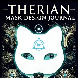 Therian Mask Design Journal: 50+ Blank Cat Masks to Design