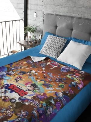 Brawl Stars Ultimate Character Circle Flannel Blanket