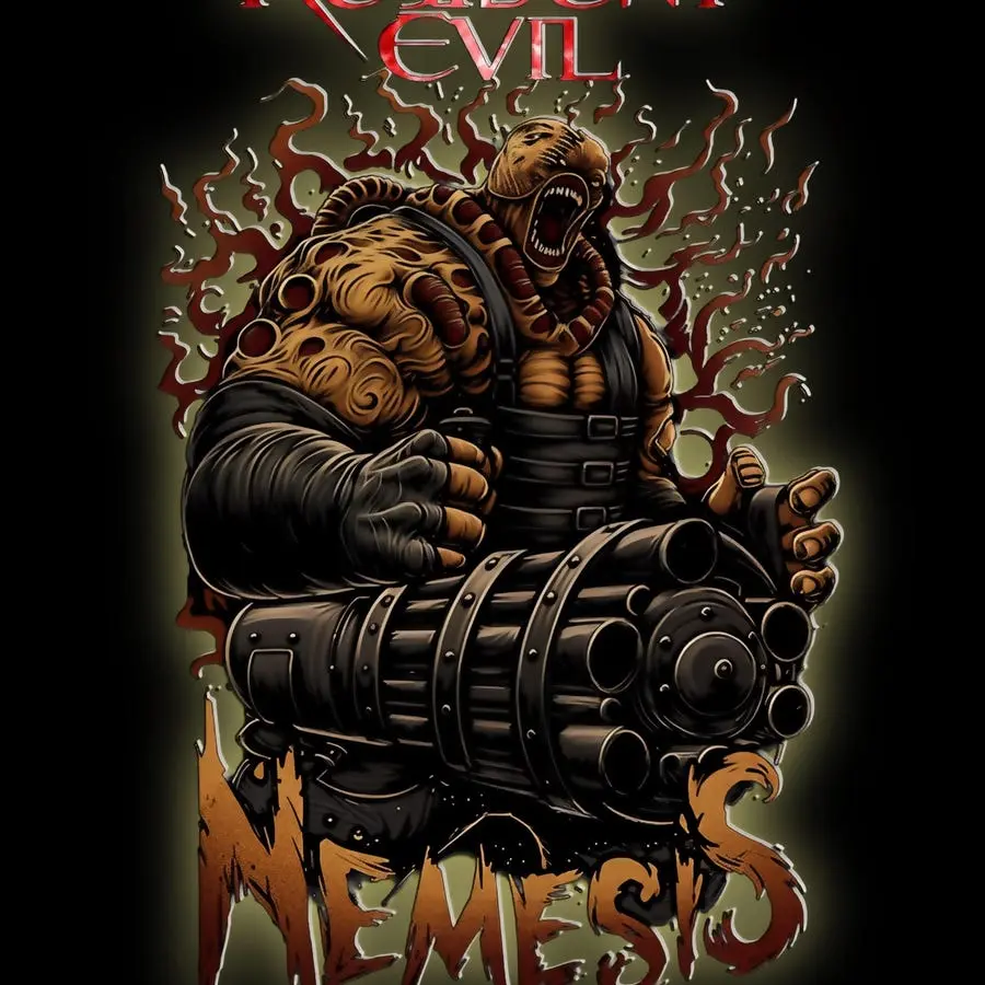 Action Horror Icons - Resident Evil Nemesis - No Background image for T-shirts - 1 PNG Digital download - Please Read Description.