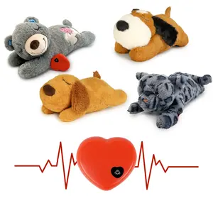 NPET Dog companion heartbeat toy Dog toys PP Cotton Stuffed Pet Plush Toy Great For Dog Sleep Aids Suitable For Small Medium And Large Dogs(Battery Is Not Included)