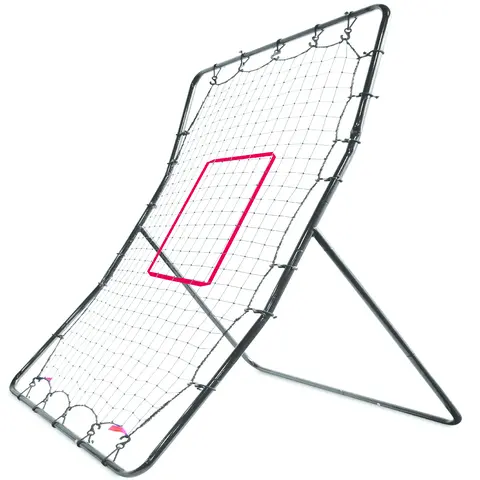 SKLZ Baseball Ball Rebounder, Youth & Children Backyard Training Equipment for Pitching & Fielding - 85% Steel-15% Polyethylene Durable Frame Net, Adjustable, Lightweight Portable, 4'8" Tall with Strike Zone