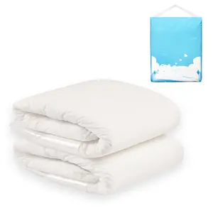 Littleforbig Adult Diaper Adult Diaper 2 Pieces ABDry White Diapers Solid Color Comfortable Diapers