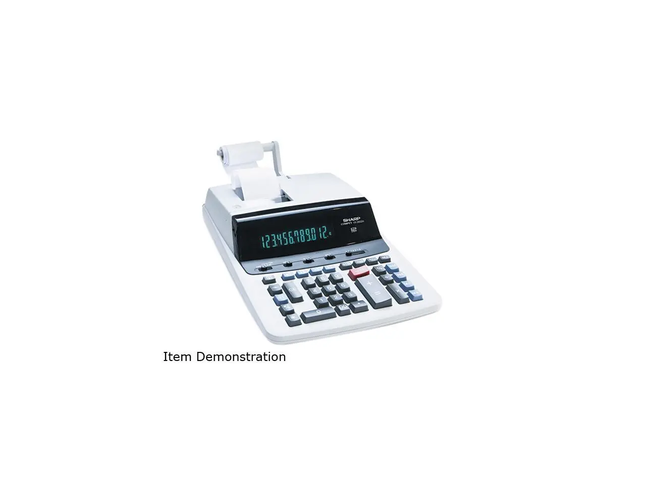 Sharp VX2652H VX2652H Two-Color Printing Calculator, 12-Digit Fluorescent, Black/Red