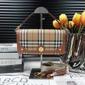 Pre-owned BURBERRY Coated Canvas Shoulder Bags Brown Shoulder Bag T10262566