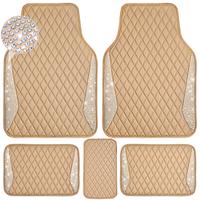 Beige Leather Diamond
