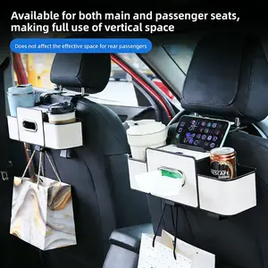 Multifunctional Car Cup Holder Backrest Storage Box, Paper Towel Holder Organizer, Interior Decoration Hook, Vehicle Seat Back Organizer, Car Backseat Organizer, Car Storage Organizers