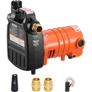 VEVOR Water Transfer Pump 12V, Battery Powered Utility Pump 360 GPH, 1/10HP Portable Electric Water Pump with Switch, 6 ft Suction Hose Kit, For Water Removal, NonsubmersibleVEVOR Super Brand Day