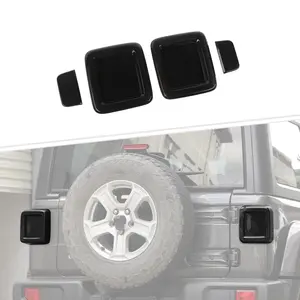 For 2018+ Jeep Wrangler JL Rear Tail Light Halogen Lamp Cover Guard Trim (4 pcs)