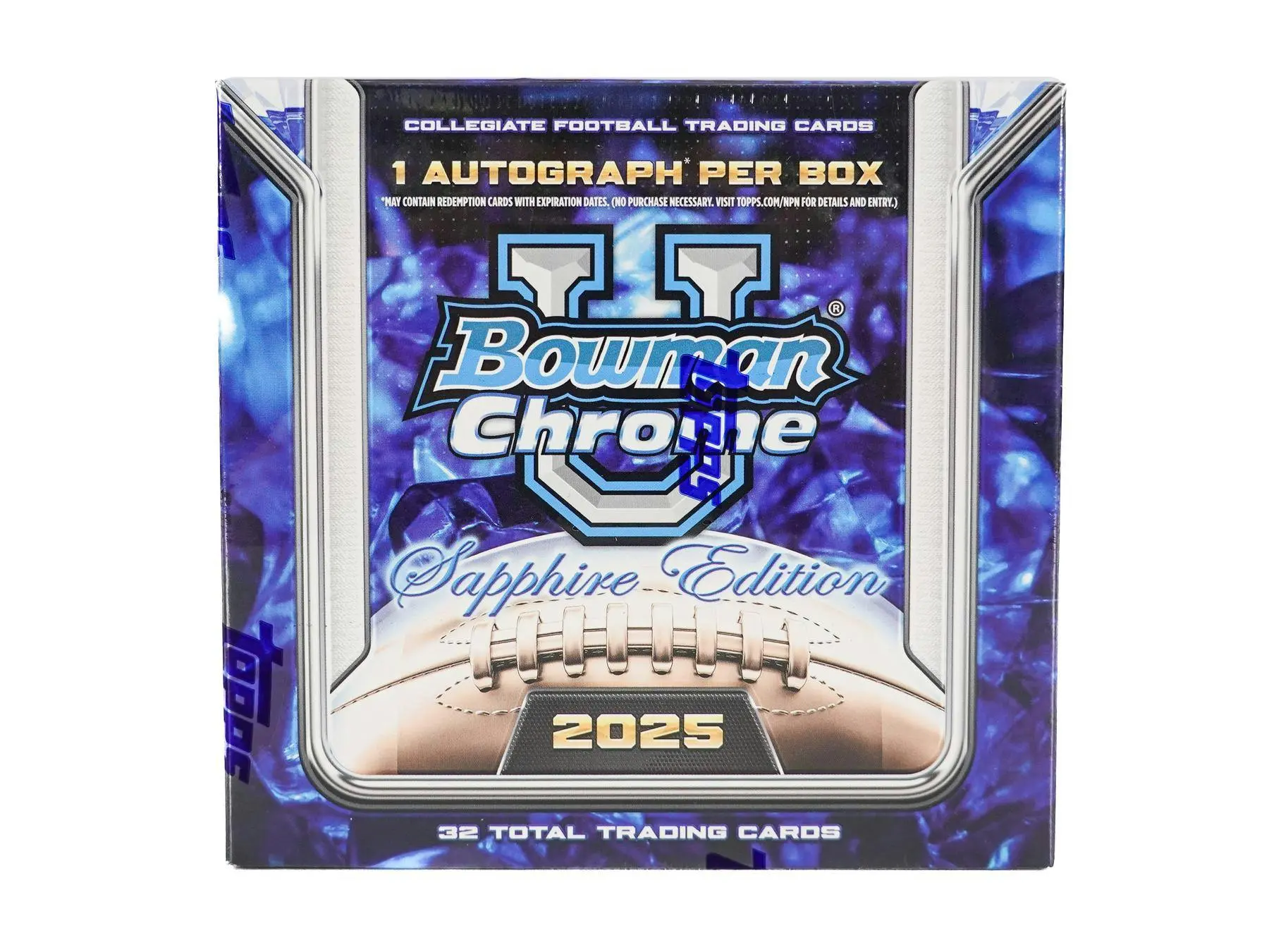 2025 Bowman University Chrome Sapphire Football Hobby Box