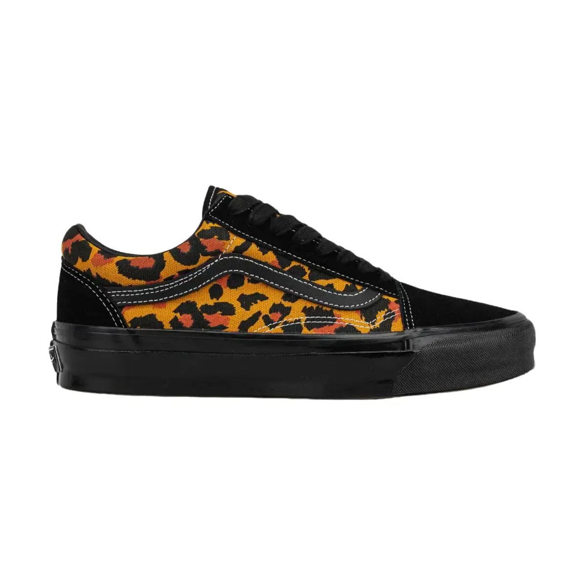 Vans Premium Old Skool Leopard Orange Men's Fashion Shoes New