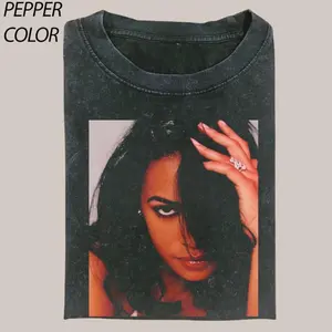 Vintage 90s Aaliyah Graphic Tee, Hiphop Shirt, Singer Music, Pop R&B Music Merch