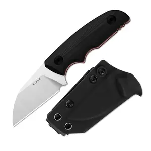 Kizer Snick AEB-L Steel Two-Tone Black G10 Handle 1085A1