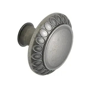 Barnet 1.25 in. Pewter Cabinet Knob