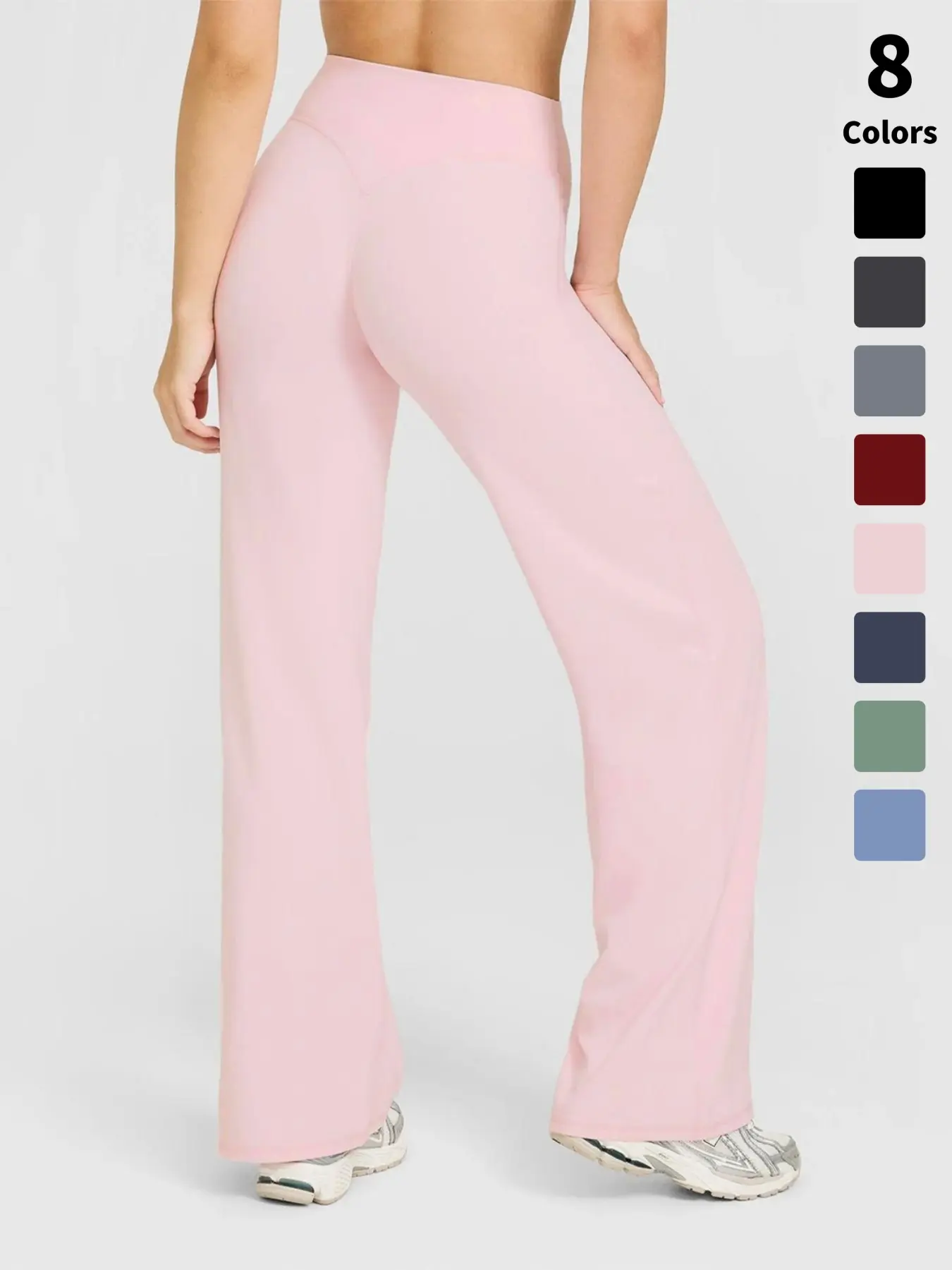 Women's Casual Wide Leg Sport Pants, High Waist Sportswear, Perfect Choice for Autumn Winter, Comfortable Design, Ideal for Daily Wear, Sports Bottoms, Knitted Sports Pants, Elastic Sweatpants, Athleisure Pants, Athletic Casual Pants