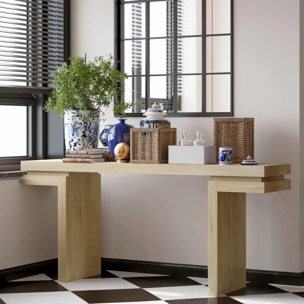 Oak + Engineered Wood + Primary Living Space